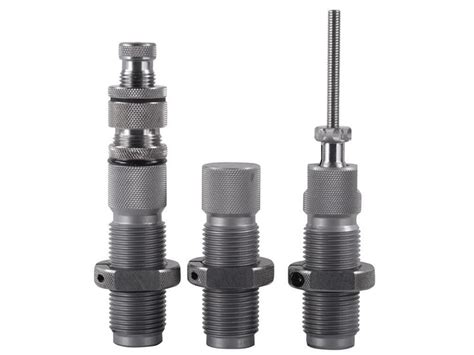 This set comes with a standard seating <b>die</b>, a standard expanding <b>die</b> and a straight wall sizing <b>die</b> with a smooth finish to prevent excessive friction. . Hornady reloading dies